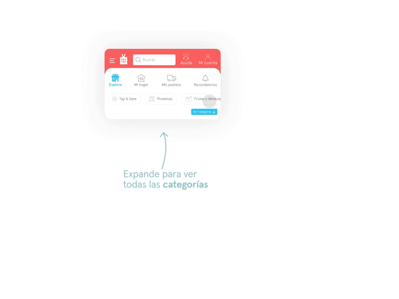 Expand Categories Onboarding - Mobile app