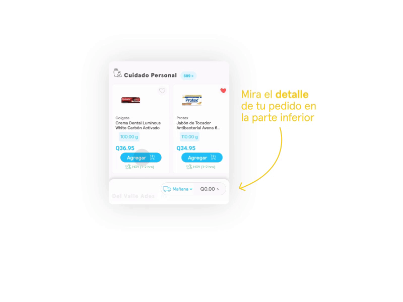 Add product to cart + change delivery date - Onboarding - Mobile