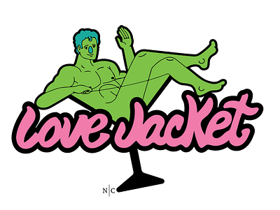 Love Jacket illustration logodesign pinup