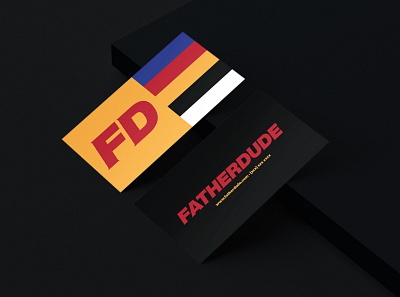 Fatherdude branding business cards design evvver fatherdude icon identity logo logotype mark typography vector