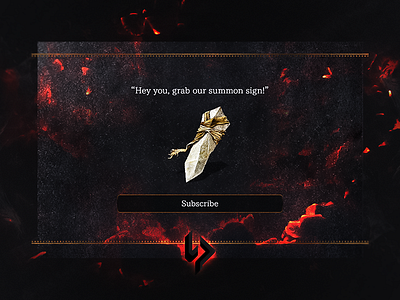 #DailyUI #026 Subscribe 026 button dailyui dark souls git gud subscribe ui ux widget