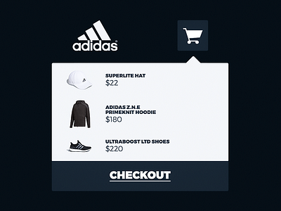 #DailyUI #027 Dropdown 027 adidas checkout concept dailyui dropdown ui ux widget