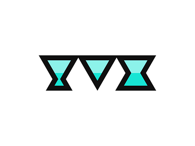 Y V X v1 branding concept geometric initials logo logotype mark monogram polygon triangle typography unused concept v x y y v x yorvex yvx