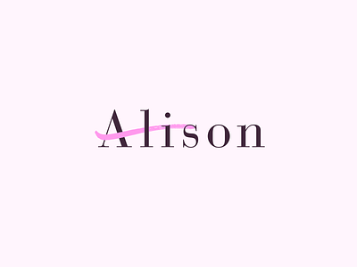 Alison Cosmetics alison branding concept cosmetics dailylogochallange icon logo logocore mark typography