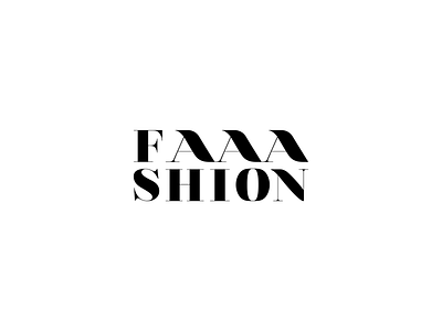 faaashion branding concept faaashion fashion logo logocore typography vector