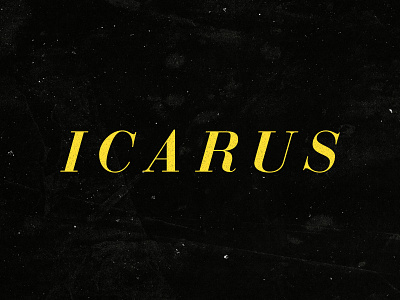 ICARUS album artwork design fatherdude icarus single typography