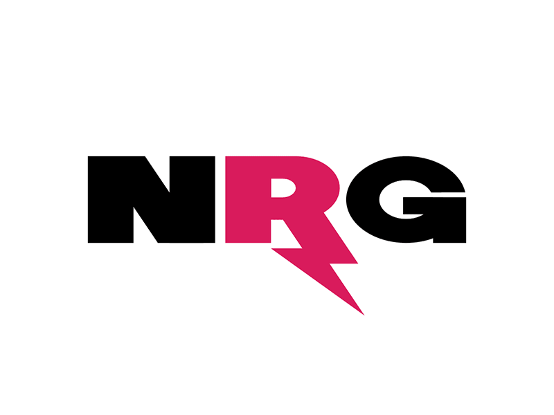 NRG branding concept energy esports lightning lightning bolt logo nrg pink rebrand san francisco shock sf shock shaq typography wordmark