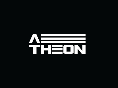 Aetheon aetheon branding concept design logo mark shadow typography vector