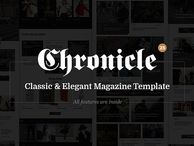 Chronicle - Premium News and Magazine PSD Template