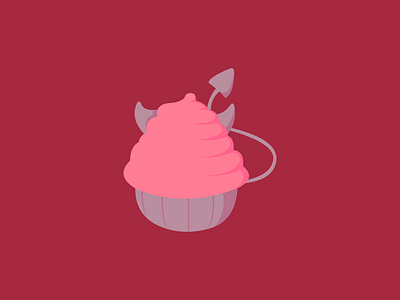 The Sweetest Sin Logo branding cupcake logo sweets