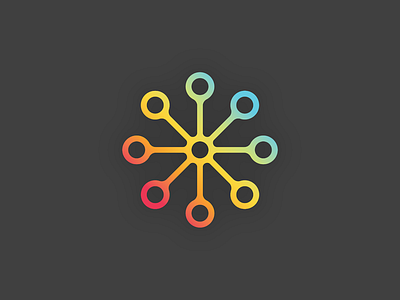 Logo concept for an Innovation Center branding logo logos molecule tech technology