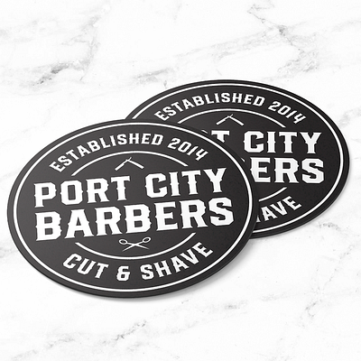 Port City Barbers coasters coasters port city