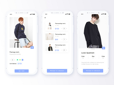 shopping app buy cloth design fashion ui