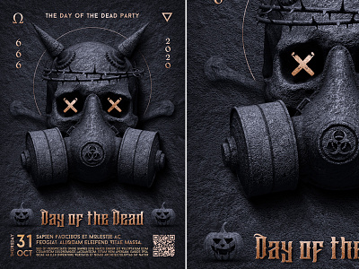 Day of the Dead black creepy day of the dead flyer halloween halloween flyer halloween invitation halloween party halloween poster happy halloween horror invitation scary skull skull flyer spooky template trick or treat