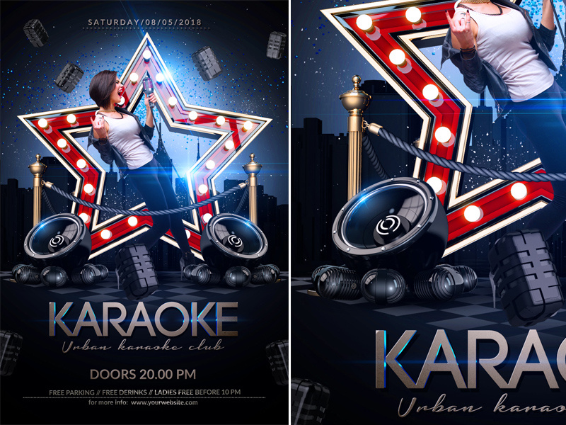 karaoke night template by