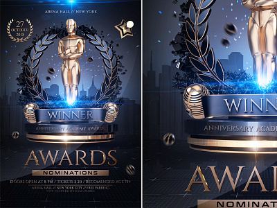 The Golden Awards Flyer Template