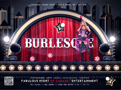 Burlesque & Cabaret Flyer Template