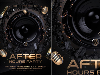 After Hours Party Flyer Template