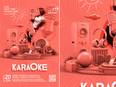 Karaoke Poster Designs Themes Templates And Downloadable Graphic Elements On Dribbble