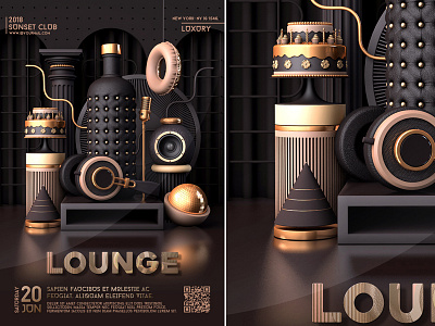 Vip Lounge & Birthday Poster