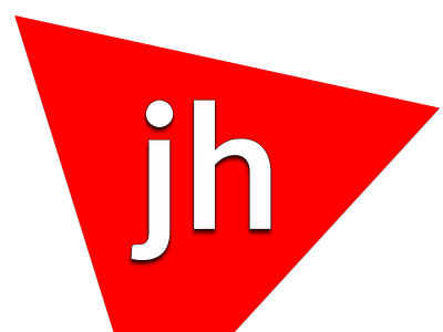 JH Logo branding design flat lettermark logo minimal typography