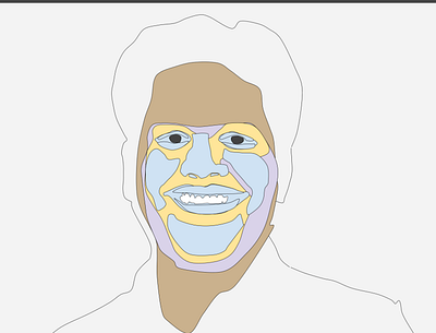 Vector Face drawings face google design vector art vector illustration vectorart