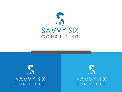 Savvy Six Consulting branding creative logo creative minimal logo design logo design modern minimalist logo design