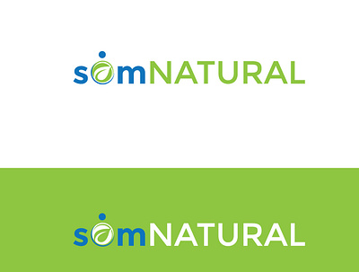 somNATURAL brand design health logo design modern minimalist logo design natural vector