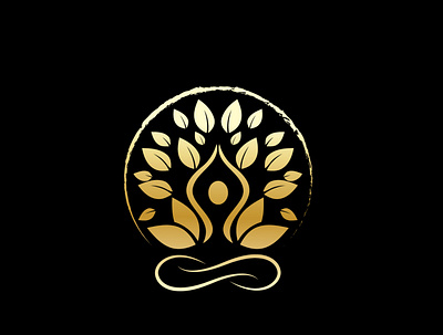 Spiritgirl creative minimal logo logo design luxury logo vector yoga