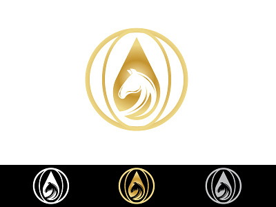 OIL Shiny Horse creative minimal logo graphics design logo design luxury logo modern minimalist logo design