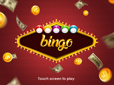 Bingo Splash casino game art ui ux