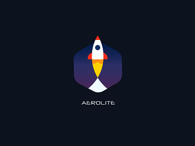 Daily Logo 1/50 Aerolite aerolite axis comet dailylogochallenge day1 illustration logo rocketship ui ux