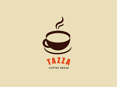 Daily logo 6/50 Tazza-Coffee logo challenge coffee dailylogochallenge day 6 dylans illustration logo roastedbean tazza ui ux
