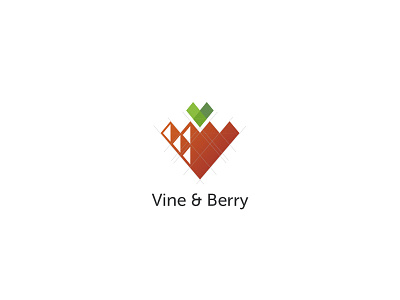 Vine & Berry berry branding dailylogo dailylogochallenge day17 geometriclogo icon illustration logo vector vine