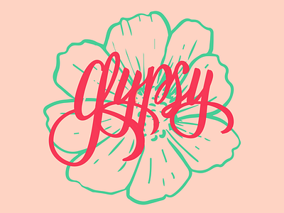 Gypsy adobe spark dog gypsy lettering typography