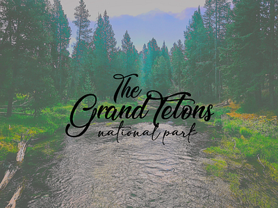 Grand Tetons 4 cover design grand teton graphic design in progress national park typography