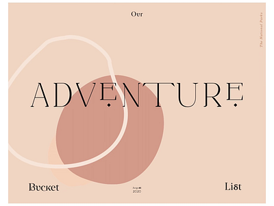 𝐁 . 𝐋 . 𝐀 ₁ adventure bucket list cover design graphic design photo album title titlepage typography work in progress