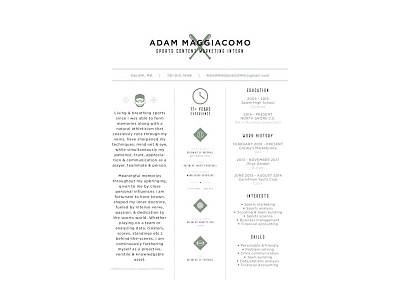 A. | RESUME DESIGN baseball baseball bat green monster icon design iconography resume resume design sports