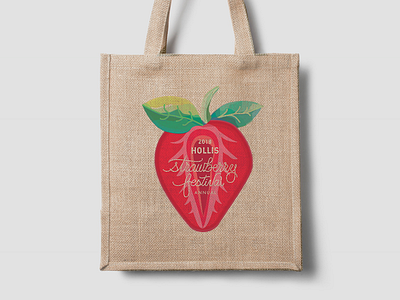 STRAWBERRY 🍓 FESTIVAL | CANVAS TOTE FRONT