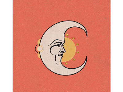 𝝡𝝤𝝤𝝢 { № 𝟼 } icon illustration moon moon icon vintage