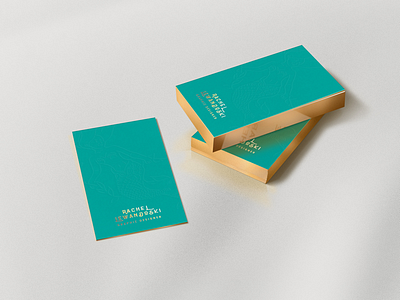 GOLD EDGED B.CARDS | iii branding branding mockup business card design embossed mermaid teal and gold