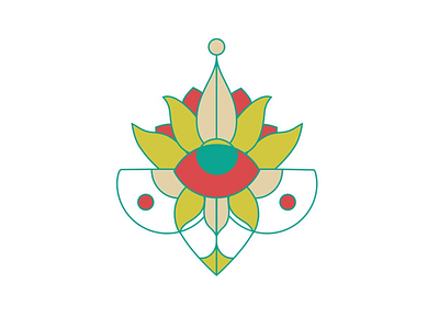 EYE LOTUS branding eye icon design illustration lotus vector vector design