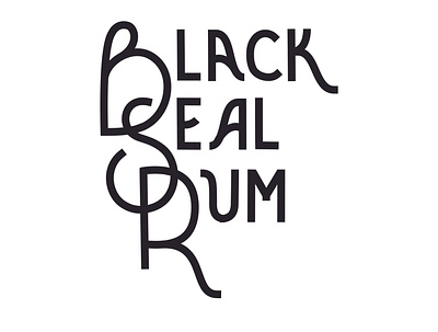 B.S.R Logo blacksealrum branding graphic design lettering logo logo design print design typography