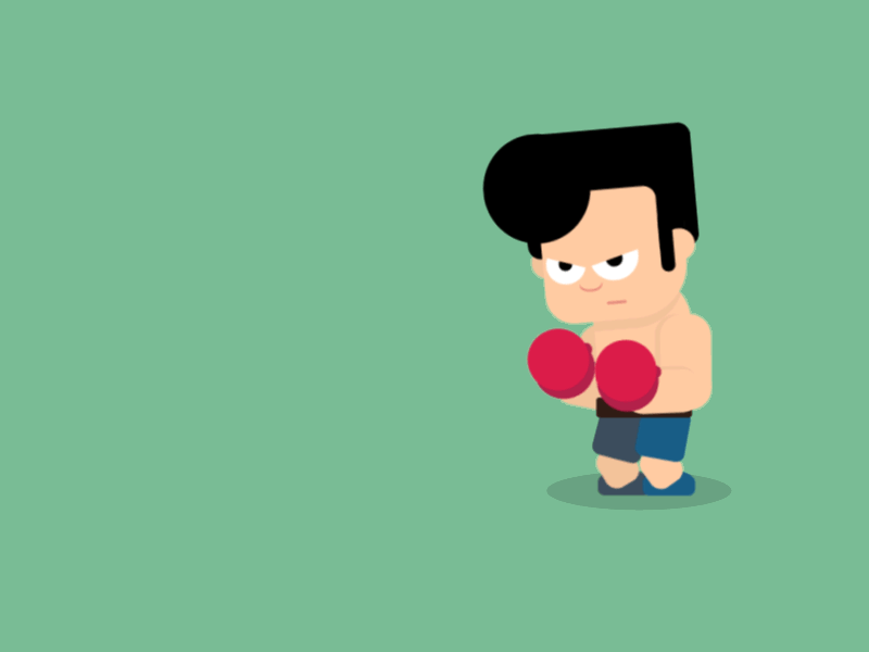 The Boxer boxing fight game character punch shorts