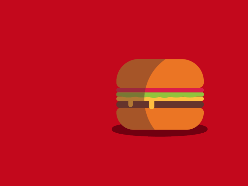 Sneaky Burger cheese cute flat hamburger illustration sneak walking