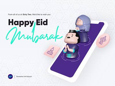 AR Greeting Card | Happy Eid Mubarak 8thwall augmentedreality characters eid greetings mixedreality webar xr