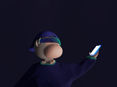 3d Monkey 3d animation app illustration