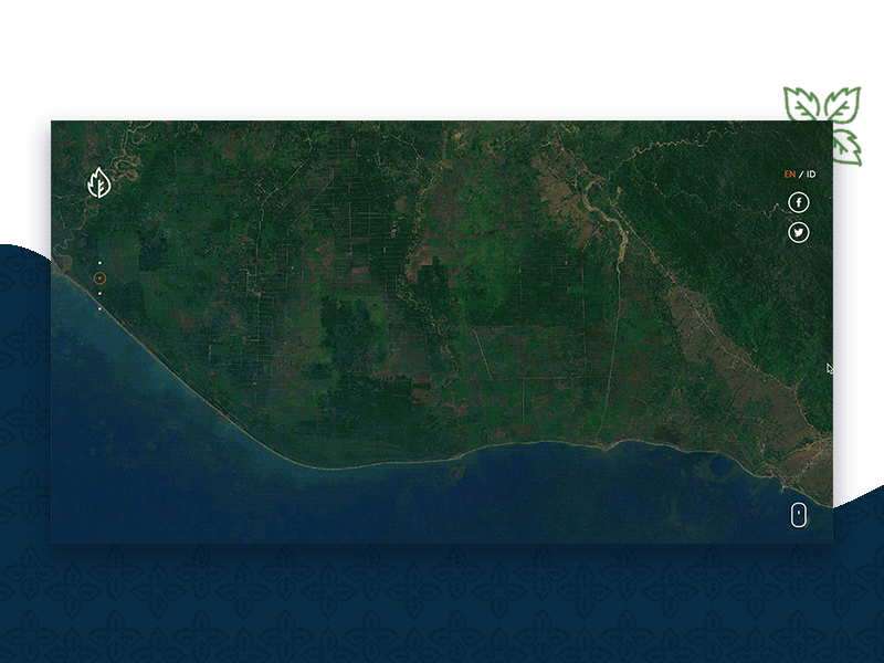 Land Loss Overtime Visualization campaign climate environment forest map social impact sustainability timeline ui ux visualization web