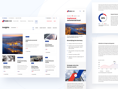 CGS CIMB Insight bank blog finance insight interface ui user interface design ux web