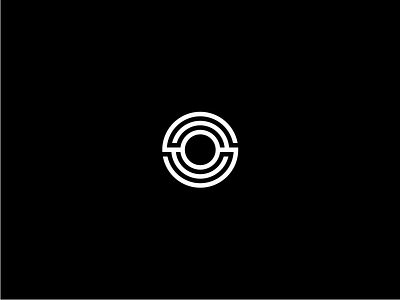 Seo agasurohui circle design flat lettermark logo minimalist monochrome monogram simple